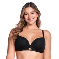 BRASIER DE REALCE NATURAL CON ENCAJE