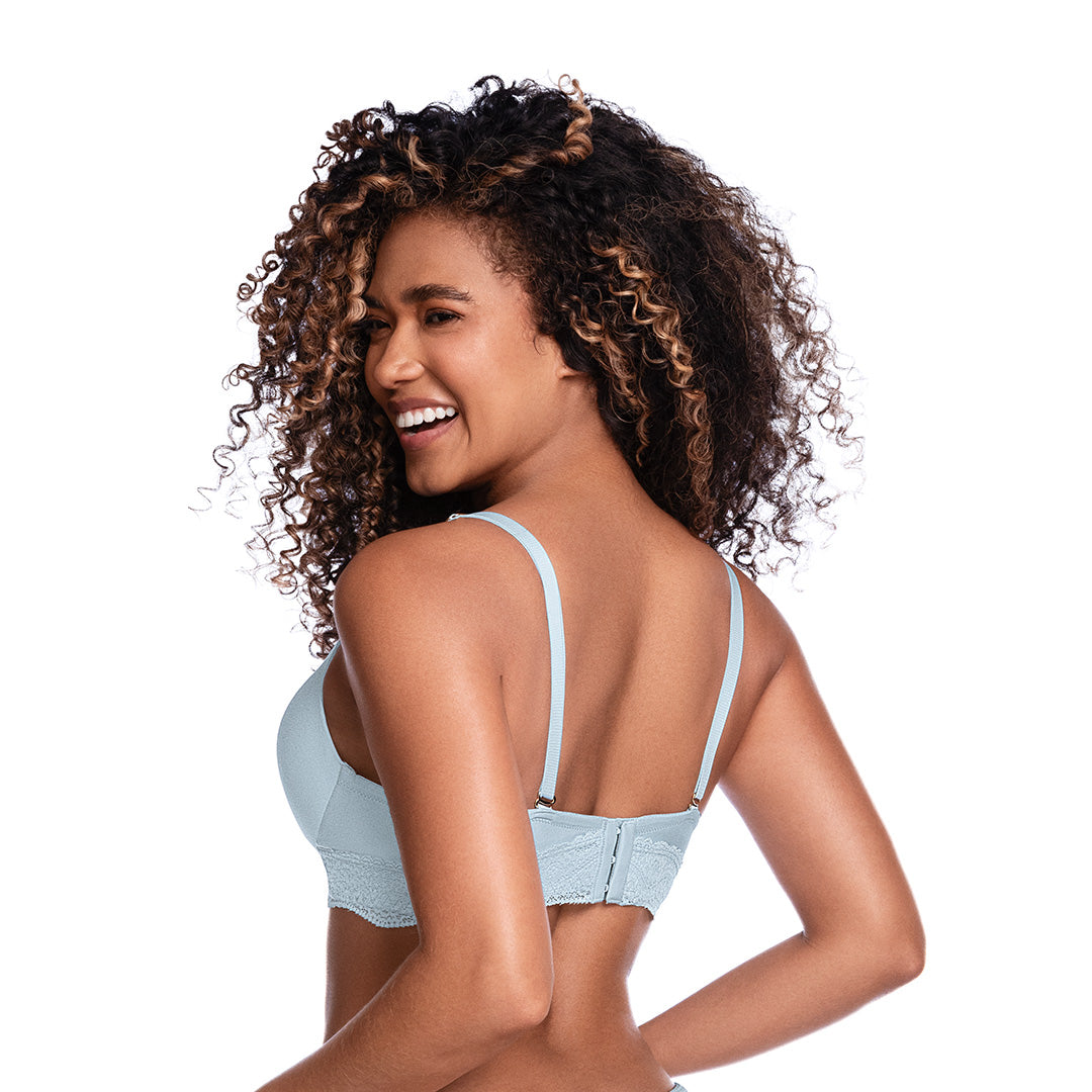 BRASIER TRIANGULAR DE ALGODÓN CON ENCAJE