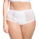 PANTY ALTO CON CORTES EN POWERNET BLANCO