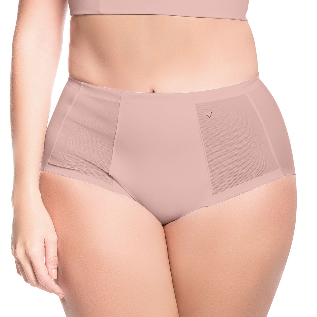PANTY CON CORTES EN POWERNET NUDE OPALO