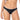 PANTY CON SESGOS EN PIERNA Y CINTURA NEGRO