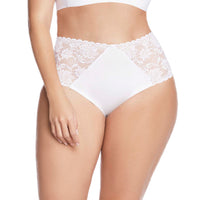 PANTY ALTO CON ENCAJE EN LATERALES BLANCO