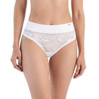 PANTY CON ENCAJE EN DELANTERO BLANCO