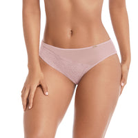 PANTY CON TUL Y ENCAJE NUDE OPALO