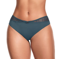 PANTY CON DETALLES EN ENCAJE VERDE ETEREA