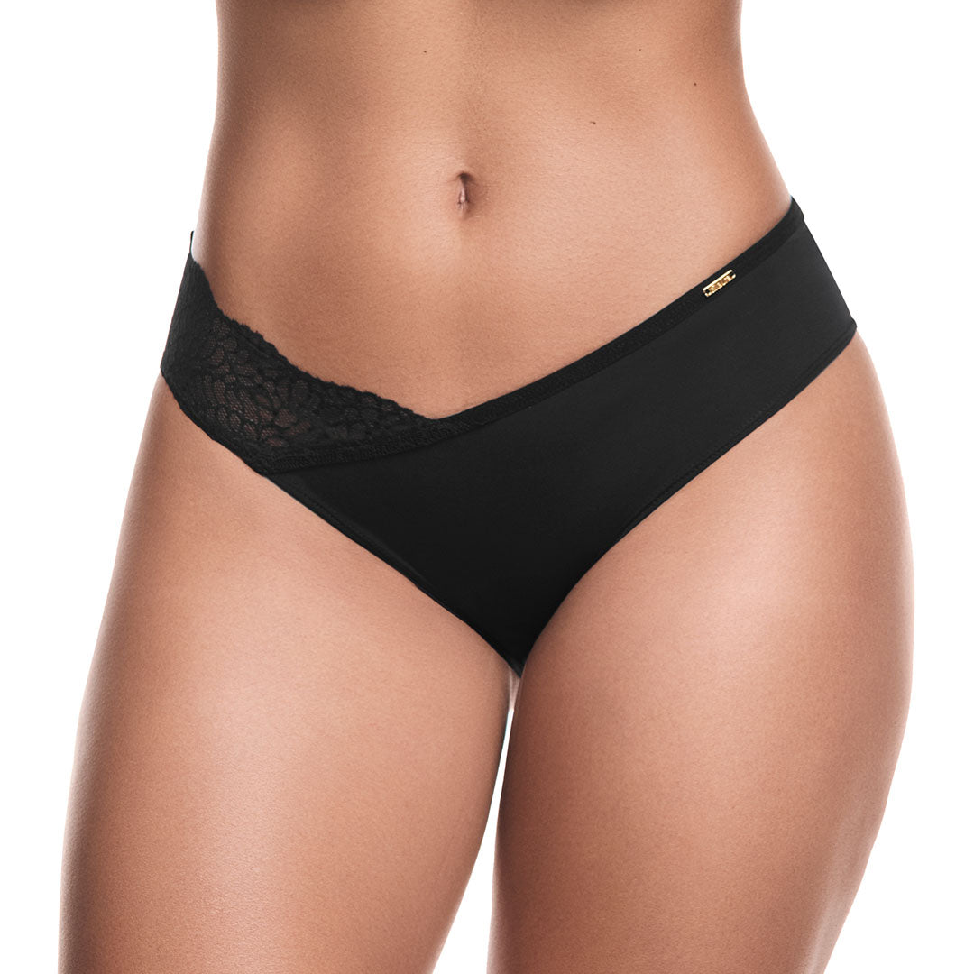 PANTY TIRO MEDIO CON ENCAJE EN COSTADO