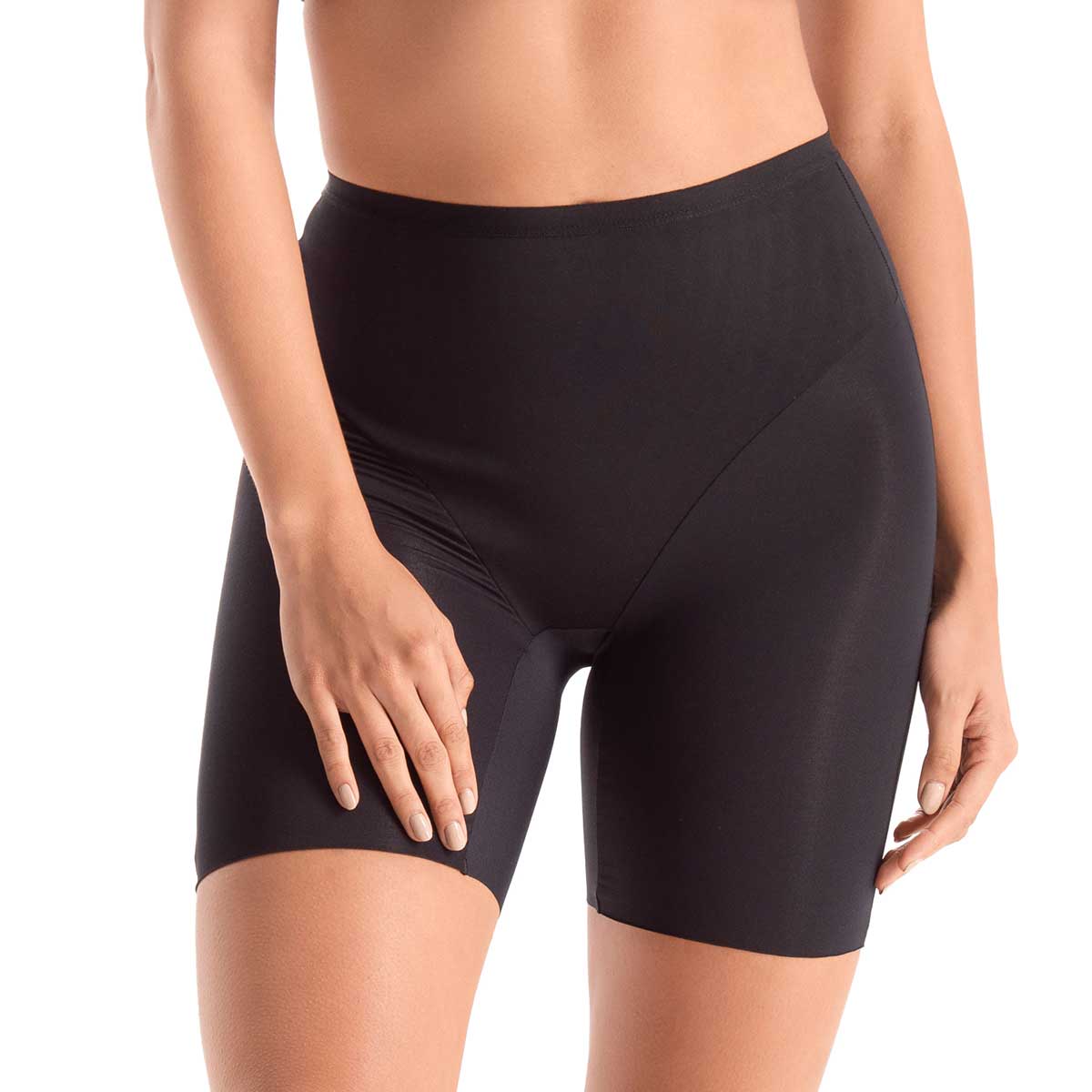 PANTY CICLISTA CON CONTROL MODERADO EN ABDOMEN NEGRO