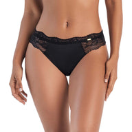 BRASILERA CON ENCAJE EN LATERALES NEGRO