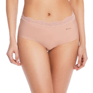 CACHETERO CON FRANJA DE ENCAJE EN CINTURA PALO DE ROSA