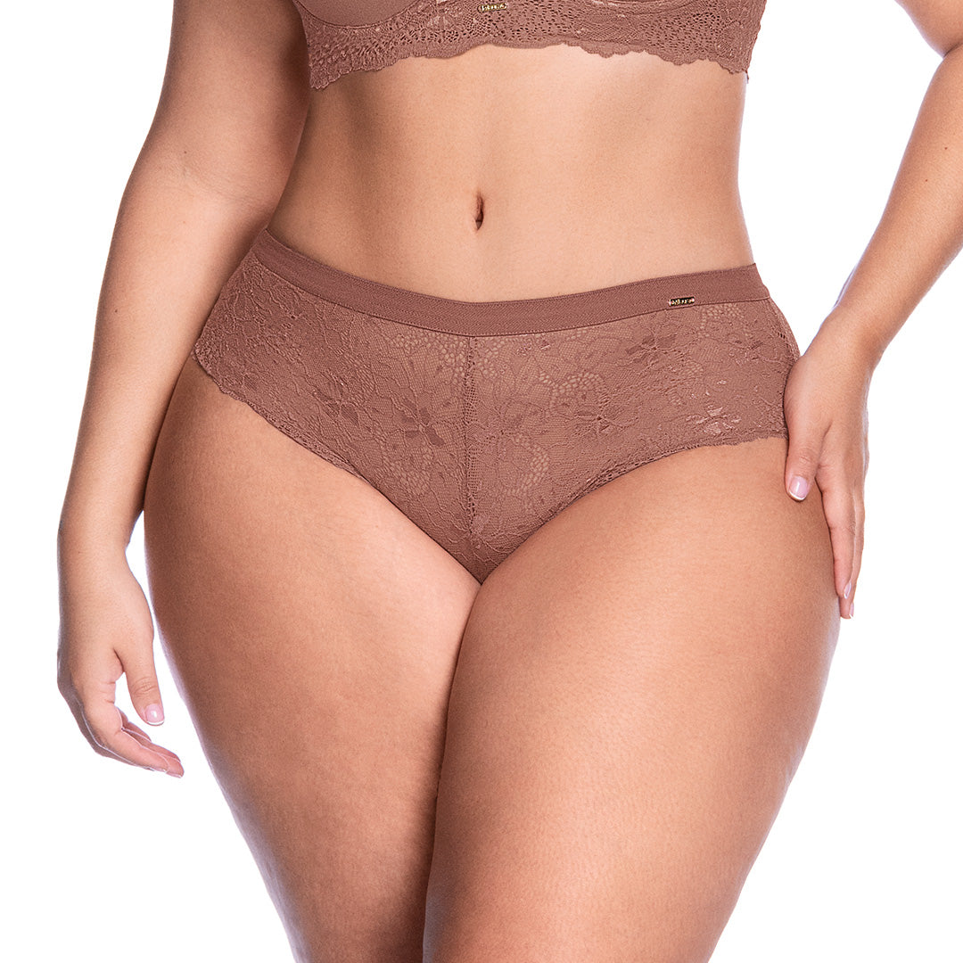 PANTY CACHETERO DE ENCAJE ROSE CLAY