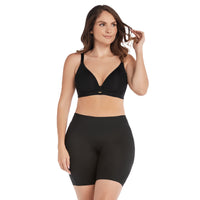 PANTY CICLISTA CON SILUETA INVISIBLE NEGRO