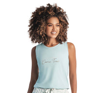 CAMISETA DE PIJAMA MANGA SISA Y CUELLO REDONDO MENTA