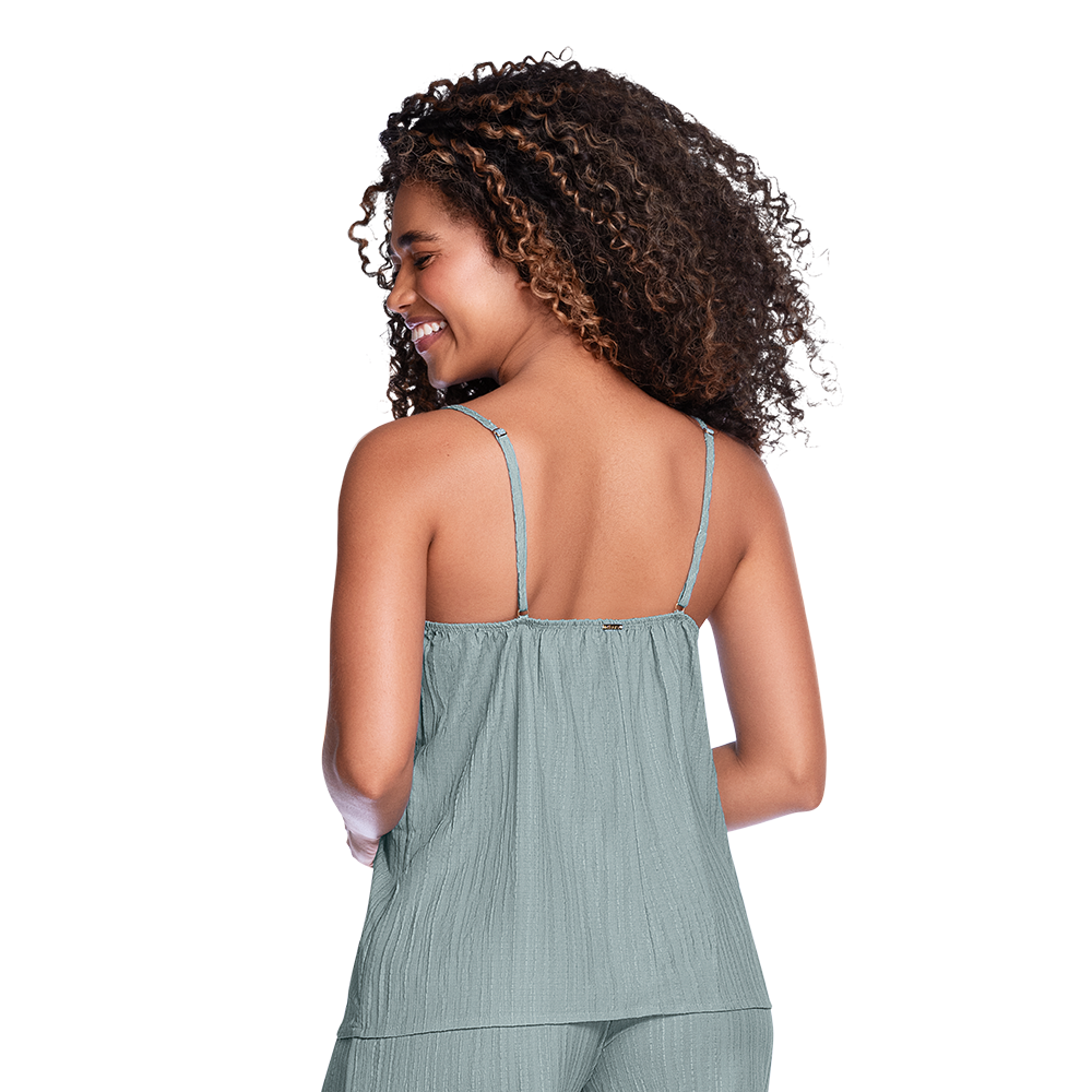 BLUSA DE PIJAMA DE TIRAS