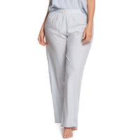 PANTALÓN DE PIJAMA CON ELÁSTICO EN CINTURA AZUL RAYAS