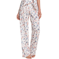 PANTALÓN DE PIJAMA CON ELÁSTICO EN CINTURA VAINILLA FLORAL