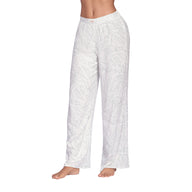 PANTALÓN ELABORADO EN CHALIS CON BOTA AMPLIA ARABESCOS VERDE