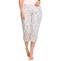 PANTALÓN DE PIJAMA TIPO CAPRI VAINILLA FLORAL