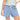 SHORT DE PIJAMA CON ELÁSTICO EN CINTURA AZUL NEBLINA