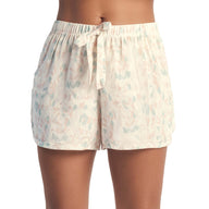 SHORT DE PIJAMA CON SESGO EN RUEDO VAINILLA MIX