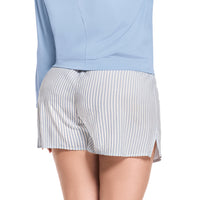 SHORT DE PIJAMA EN TEJIDO PLANO