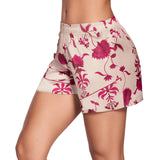 SHORT DE PIJAMA ELABORADO EN SATÍN LATTE ESTAMPADO FLORAL