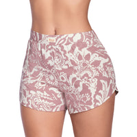 SHORT ELABORADA EN TEJIDO PLANO PRINT NUDE