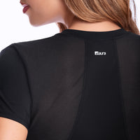 CAMISETA DEPORTIVA MANGA CORTA CON MALLA LATERAL