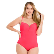 VESTIDO DE BAÑO ENTERO CON COPAS PREHORMADAS SPYCHO RED MATE