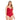VESTIDO DE BAÑO ENTERO CON COPAS PREHORMADAS ROJO VIBRANTE