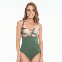 VESTIDO DE BAÑO ENTERO CON CONTROL DE ABDOMEN MAXI FLORES EST