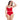 VESTIDO DE BAÑO ENTERO CON SILUETA STRAPLESS ROJO VIBRANTE