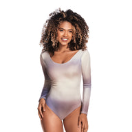 VESTIDO DE BAÑO ENTERO CON ELÁSTICO ANTIDESLIZANTE VAINILLA DEGRADE