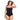 VESTIDO DE BAÑO ENTERO CON CARGADERAS FIJAS NEGRO