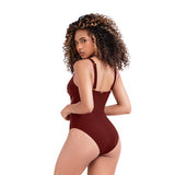 VESTIDO DE BAÑO ENTERO CON ESCOTE EN V PARA MUJER