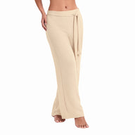 PANTALÓN BOTA AMPLIA SALIDA DE BAÑO PARA MUJER HABANO