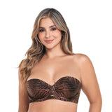 TOP DE BAÑO CON ARO MOCCA SELVA