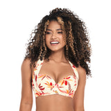 TOP DE BAÑO CON ARO VAINILLA TROPICAL