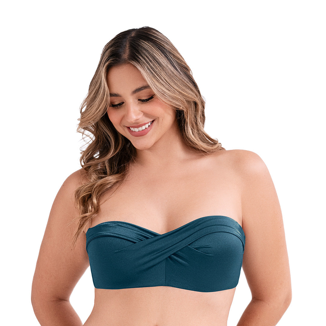 TOP DE BAÑO STRAPLESS PETROLEO SUBLIME