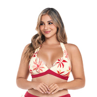 TOP DE BAÑO CON REALCE VAINILLA TROPICAL