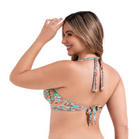 TOP CUELLO HALTER DE VESTIDO DE BAÑO PARA MUJER