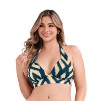 TOP CUELLO HALTER DE VESTIDO DE BAÑO PARA MUJER