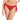 PANTY DE VESTIDO DE BAÑO CON COBERTURA INTERMEDIA ROJO VIBRANTE