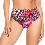 PANTY DE VESTIDO DE BAÑO CON TIRO ALTO ANIMAL MIX EST