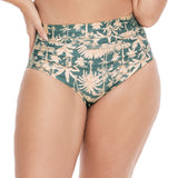 PANTY DE VESTIDO DE BAÑO CON COBERTURA FULL AZUL PALMAS EST