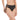 PANTY DE VESTIDO DE BAÑO CON TIRO MEDIO NEGRO
