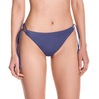 PANTY DE VESTIDO DE BAÑO CON LATERALES DE ANUDAR AZUL LAVANDA