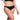 PANTY DE VESTIDO DE BAÑO CON DRAPEADO EN CINTURA NEGRO