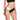 PANTY DE VESTIDO DE BAÑO CON CORTE DELANTERO NEGRO