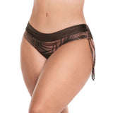 PANTY DE BAÑO CON FAJÓN CRUZADO EN CINTURA MOCCA SELVA