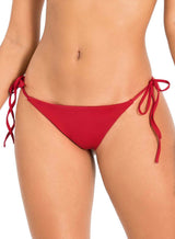 TANGA BRASILERA DE VESTIDO DE BAÑO PARA BRONCEARSE ROJO VIBRANTE